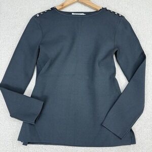 MM. Lafleur Malin Top Jardigan Knit Sweater Deep Sea Green Sz XS